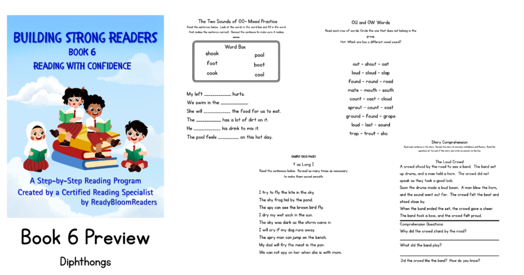 Sample pages from Book 6 Reading with Confidence