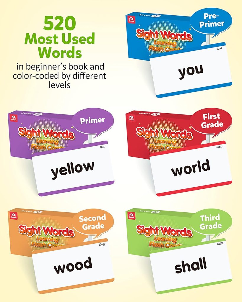 Sight Word Flash Cards