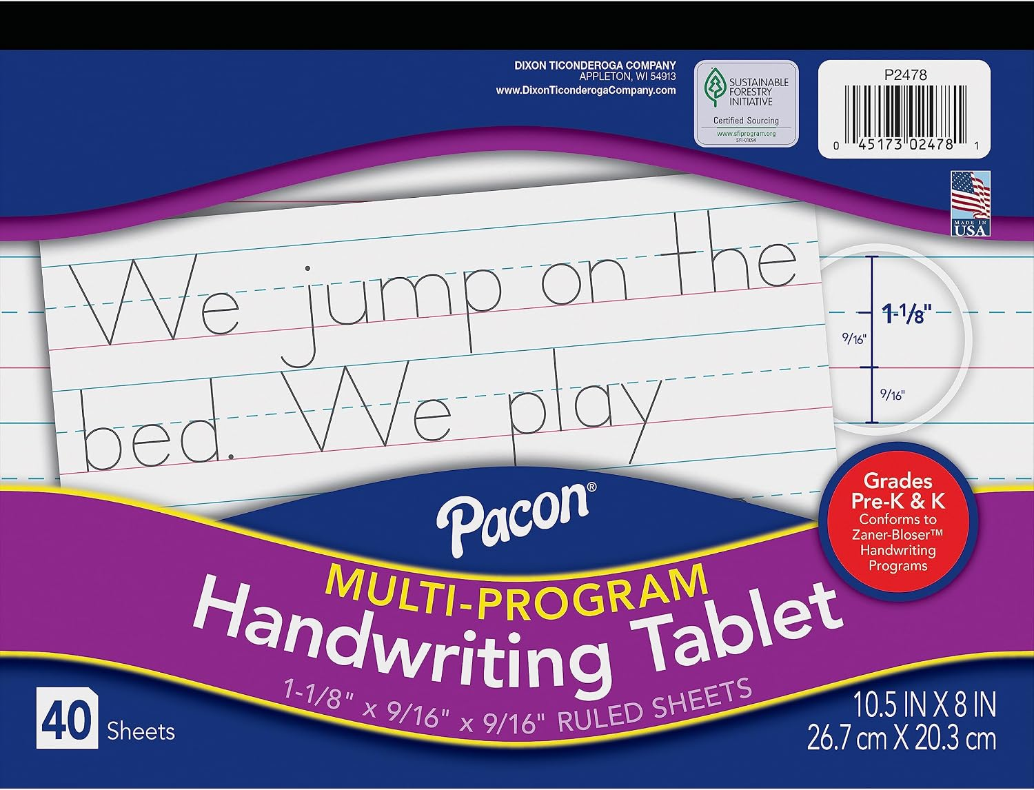 Pacon Handwriting Paper Tablet