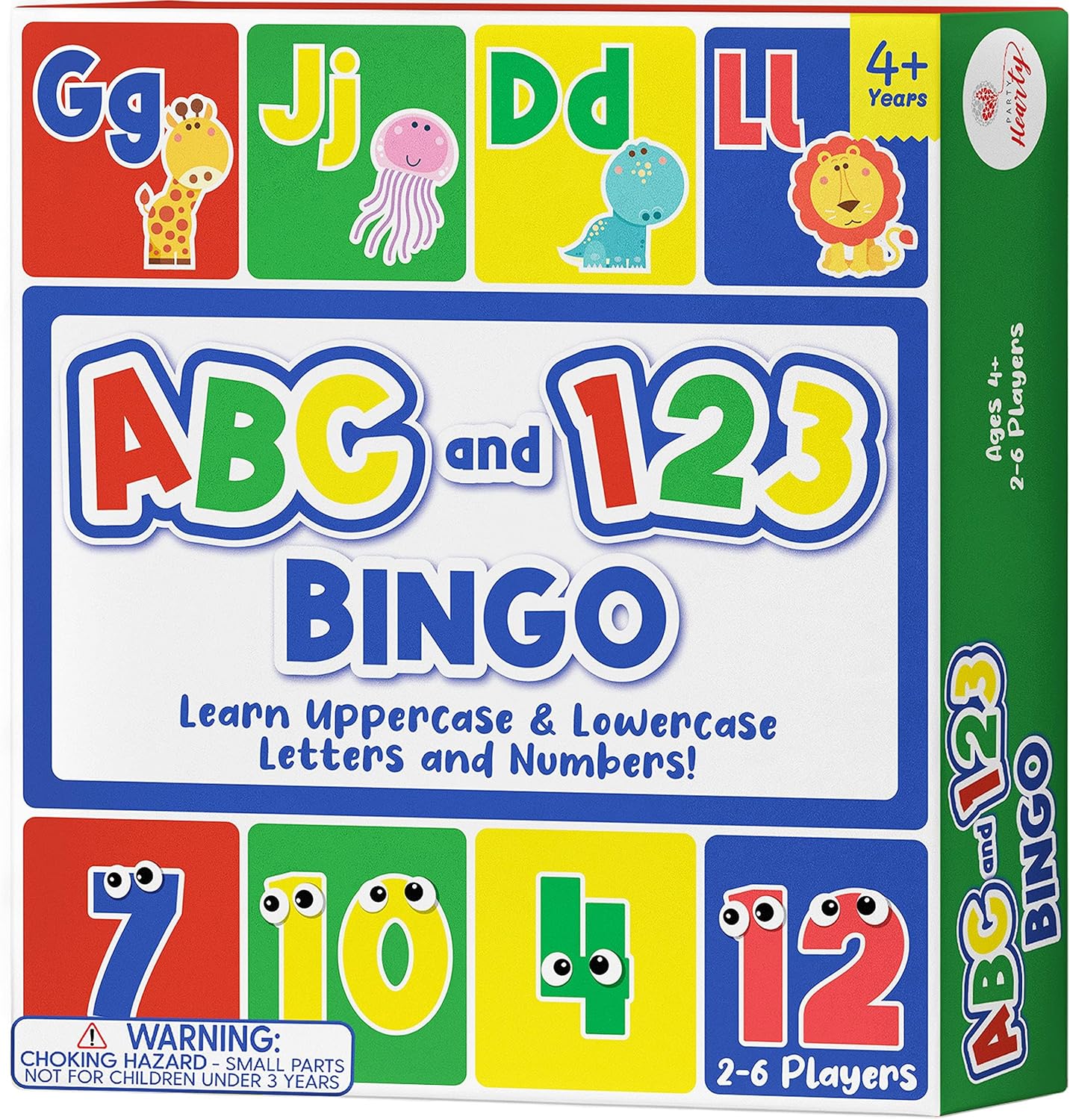 Party Hearty ABC & 123 Bingo